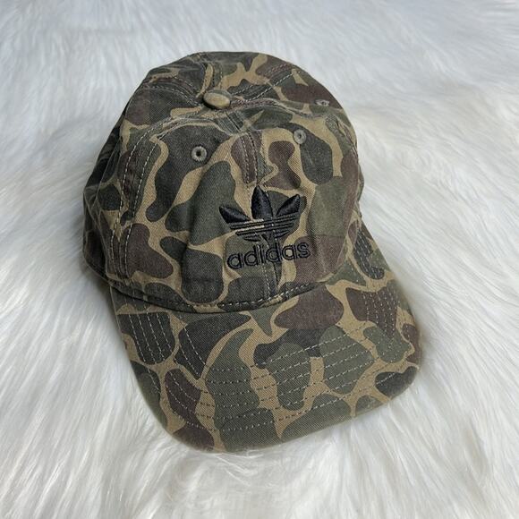 Adidas Green Camo Precurve Hat - Picture 1 of 6